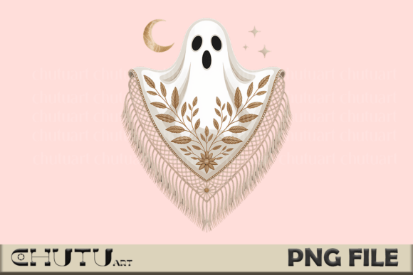 Download Boho Ghost PNG - Floral Halloween Art - Boho ghost png Collection