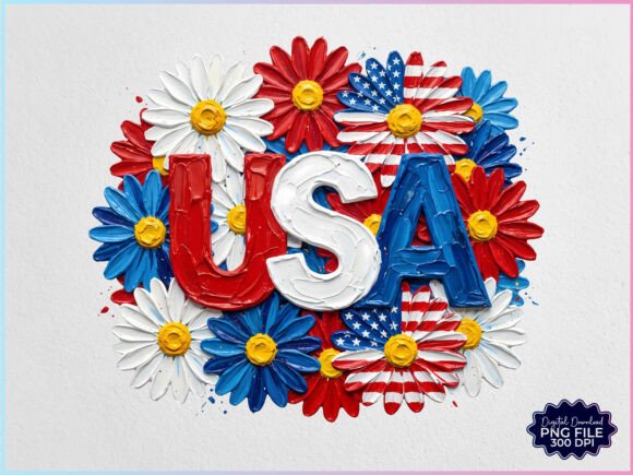 Download Hand Painted USA Floral PNG - Hand painted Collection