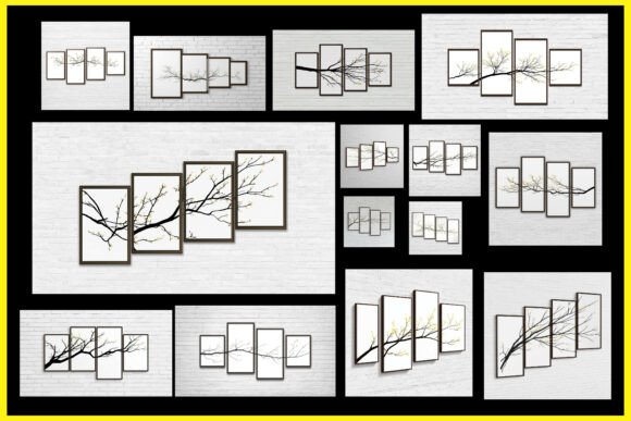 Download Modern Botanical Multi Panel Printable - Print Collection