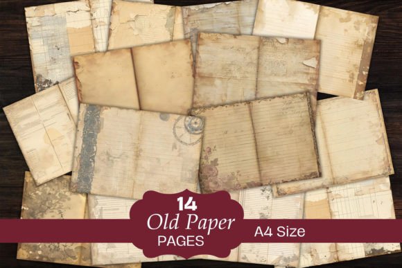 Download Neutral Old Papers Junk Journal Pages - Paper Collection