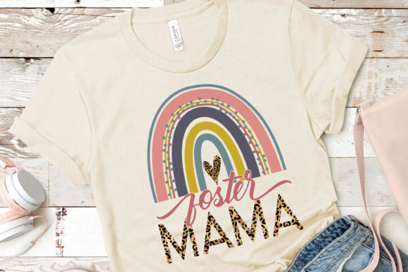 Download Foster Mama - Boho Rainbow Leopard Print - Print Collection