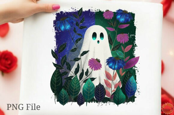 Download Halloween Fall Floral Boho Ghost Png - Boho ghost png Collection
