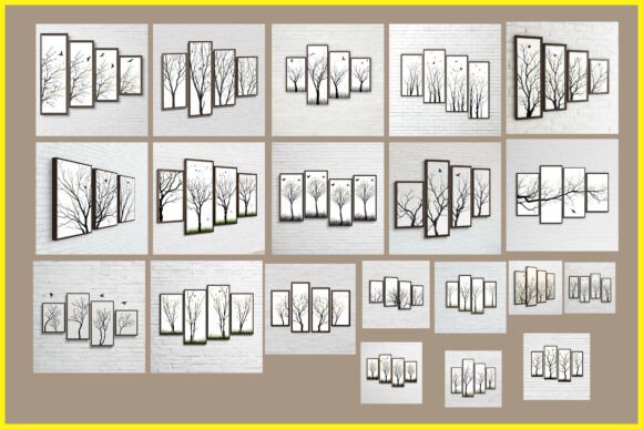 Download Modern Nature Panel Artwork Set - Artwork Collection