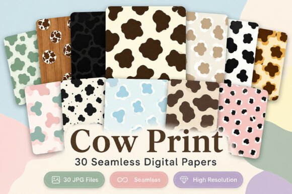 Download Cow Print Seamless Pattern - Print Collection
