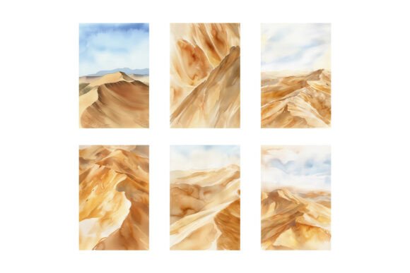 Download Desert Prints Watercolor Desert Art Set - Print Collection
