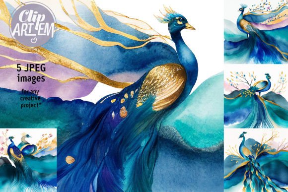 Download Peacock Wall Art Watercolor Artwork Deco - Artwork Collection