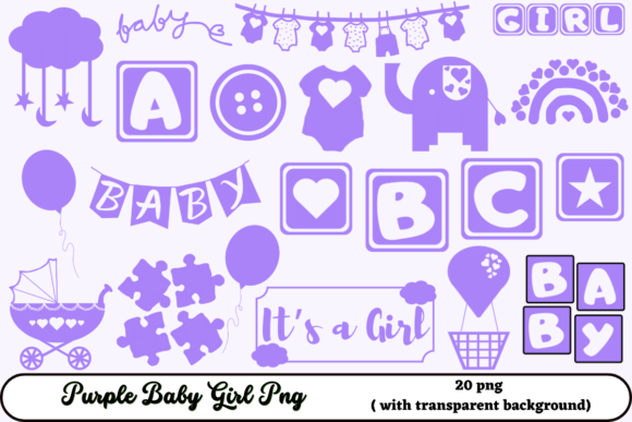 Download Purple Baby Girl Png - Premium Resources