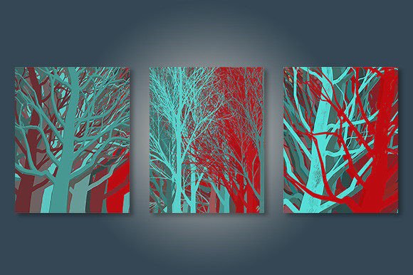 Download Abstract Red Trees Printable - Print Collection