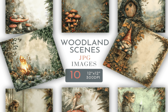 Download Fairy Woodland Square Paper - Paper Collection
