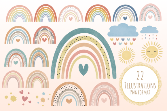 Download Watercolor Rainbow - Watercolor rainbow Collection