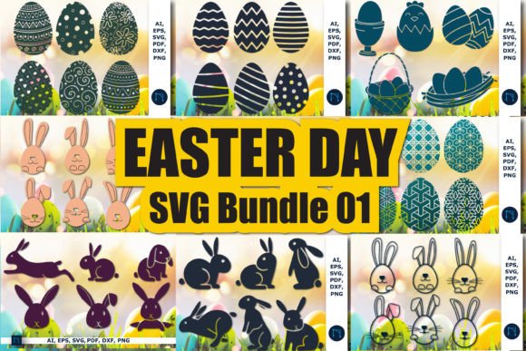 Download Paper Cut Easter Egg Element SVG Bundle - Paper Collection