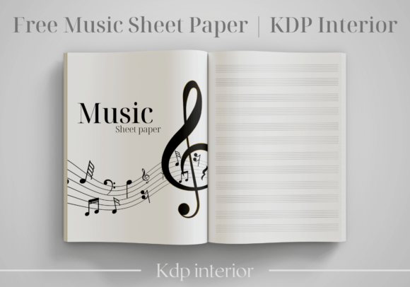 Download Free Music Sheet Paper | KDP Interior - Paper Collection