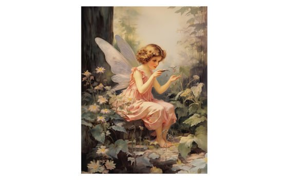 Download Baby Fairy, Forest Art Print Poster - Print Collection